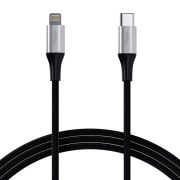 Allity AUC-01 USB-C - Lightning Kabal 2.0 m 27W - Ojačano najlonsko pletenje i metalni konektori za prenos podataka i punjenje telefona