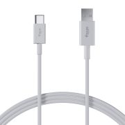 Allity AUC-03 USB-A na USB-C kabal 1,0 m 3A beli - Kvalitetan materijal i metalni konektori za prenos podataka i punjenje telefona. Bela boja kabla