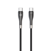 Forever Sleek (USB-C - USB-C) 2m 60W Kabal crni