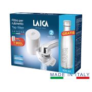 Laica RK10A Protočni filter sa 2 funkcije: filtrirana voda, nefiltrirana voda sa membranom od šupljih vlakana i aktivnom uglju unutar filtera. 