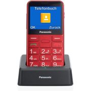 Panasonic KX-TU155EXRN Mobilni telefon sa SOS tasterom, 2,4-inčni ekranom za lako čitanje i prektičnim postoljem za punjenje uređaja. ,Panasonic KX-TU155EXRN Mobilni telefon sa SOS tasterom, 2,4-inčni ekranom za lako čitanje i prektičnim postoljem za punj