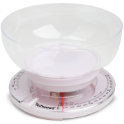 Techwood TPA-501 Kuhinjska vaga sa posudom za merenje do 3 kilograma dizajn koji se savršeno uklapa u ambijent vaše kuhinje. 