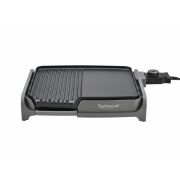 Techwood TTG-3326 Gril roštilj snage 1600W sa površinom za pečenje 33 x 26 cm sa nelepljivim premazom. Idealno za roštiljanje ribe i mesa