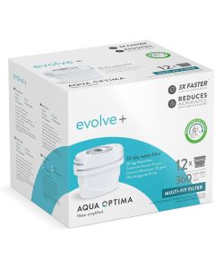 Aqua Optima Evolve+ Filter jedinstveni sistem filtracije u 5 koraka dizajniran da vam omogući brži protok vode i zagarantovanu sigurnu vodu za piće.