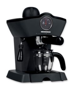 Heinner HEM-200BK Espresso aparat prelepog dizajna, snage 800 W, rezervoarom od 250 ml, pritisakom pumpe 3,5 bara...za ukusnu espresso ili kapućino kafu. 