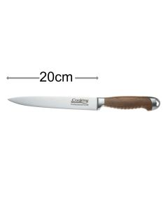 Heinner HR-EVI-M20 Nož 20cm sa sečivom od nerđajućeg čelika i čvrstom ergonomskom i robusnom drškom od orahovine. Seckajte kao profesionalac.