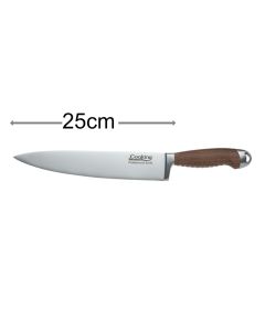 Heinner HR-EVI-M25 Šef nož 25cm sa sečivom od nerđajućeg čelika i čvrstom ergonomskom i robusnom drškom od orahovine. Seckajte kao profesionalac.