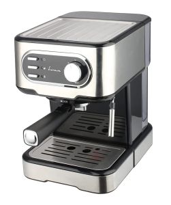 Fram FEM-850BKSS Aparat za espresso snage 850 W, sa dvostrukim filterom  od nerđajućeg čelika, za ukusnu espresso ili kapućino kafu.
