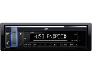 JVC KD-X161 Auto radio snage 4x 45 W, LCD ekranom, AUX I USB ulazom ( Android reprodukcija muzike) i promenjivom bojom osvetljenja tastera. 