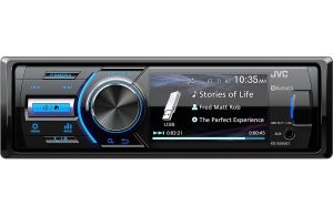 JVC KD-X560BT Auto radio snage 4x 45 W, sa 3" TFT LCD ekranom u boji, Bluetooth, AUX I USB ulazom i priključkom za parking kameru.