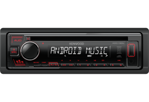 Kenwood KDC-130UR Auto radio snage 4x50W sa prednjom pločom koja se skida, USB konektorom, kompatibilan sa iOS i Android uredajima, LCD displejom itd.