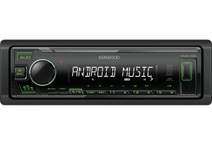 Kenwood KMM-105GY Auto radio snage 4x 45 W sa AUX I USB ulazom (iOS i Android kompatibilan) i zelenim osvetljenjem tastera.