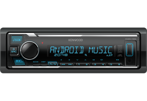 Kenwood KMM-125 Auto radio sa USB i AUX ulazom uz mogućnost MP3, WMA, WAV & FLAC reprodukcija kao i reprodukcije muzike sa Android uređaja putem USB