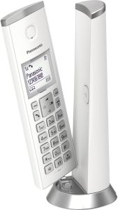 Panasonic KX-TGK210FXW Bežični telefon sa  ekranom od 1,5 inča, mogućnošću blokiranje neželjenog poziva do 30 unosa, alarmom, satom itd.