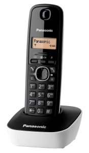 Panasonic KX-TG1611FXW Bežični telefon sa osvetljenim displejem i površinom otpornom na otiske prstiju, identifikacijom poziva, memorija 50 brojeva, redial. 