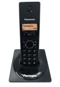 Panasonic KX-TG1711FXB Bežični telefon sa narandžasto osvetljenim alfanumeričkim displejem i plastikom sa specijalnim premazom "bez otisaka prstiju".