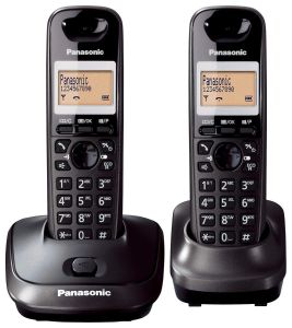 Panasonic KX-TG2512FXT Bežični telefon DECT/GAP sa 2 slušalice, caller ID/Imenikom Eco funkcijom i memorija za 50 primljenih poziva, 