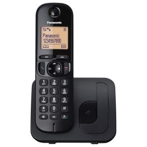Panasonic KX-TGC210FXB Bežični telefon DECT/GAP sa narandžasto osvetljenim grafičkim displejem od 1.6 inča i tehnologijom smanjenog zračenja ECO dect.