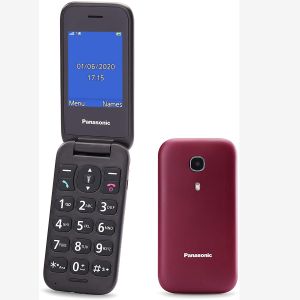 Panasonic KX-TU400EXR Mobilni telefon za starije sa tasterom za hitne pozive, ekranom od 2.4 inča i baterijom od 800mAhi kamerom od 0,8Mpx.