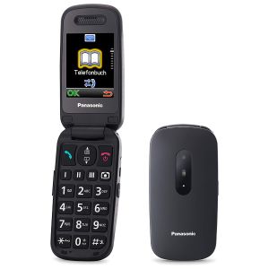 Panasonic KX-TU446EXB Mobilni telefon za starije sa SOS tasterom, TFT ekranom od 2.4 inča i baterijom od 1000mAh za do 5 sati razgovora. 