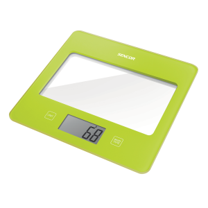 Sencor SKS 5021GR Kuhinjska vaga sa senzorima osetljivim na dodir velikim LCD ekranom i funkcijom za poništavanje težine posude u kojoj se meri.