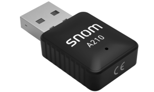 Snom A210 USB adapter za WiFi  - Povežite Snom telefone na mrežu na gotovo bilo kojoj lokaciji putem WLAN-a. Bežična telefonija bilo gde