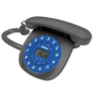 Uniden CE6601 Blue Žični Telefon inspirisan je dizajnom nekada najpopularnijih telefona, sa identifkaciojom poziva, redial i flash funkcijama.
