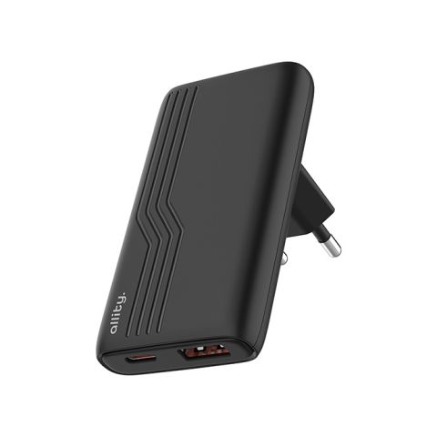 Allity ATC-02-65WAC GaN PD QC (USB-C-USB-A ) 65W Punjač crni