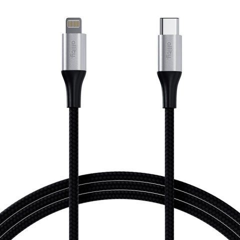 Allity AUC-01 USB-C - Lightning Kabal 2.0 m 27W - Ojačano najlonsko pletenje i metalni konektori za prenos podataka i punjenje telefona