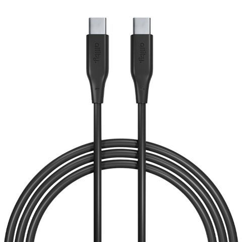 Allity AUC-02 USB-C na USB-C Kabal 1m 100W - Silikonski, otporan i ne mrsi se, sa metalnim konektorima,  za prenos podataka i punjenje uređaja