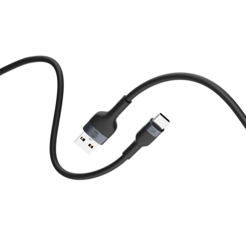 Forever Flexible (USB-C) 1m 3A kabal crni
