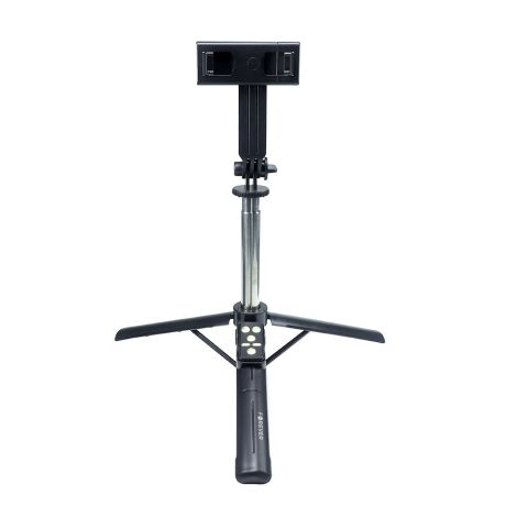 Forever SST-100 Bluetooth selfie stick tripod crni sa daljinskim upravljačem koji se može povezati sa telefonom putem Bluetootha