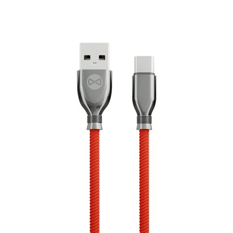 Forever Tornado (USB-USB-C) 1m 3A Kabal Crveni
