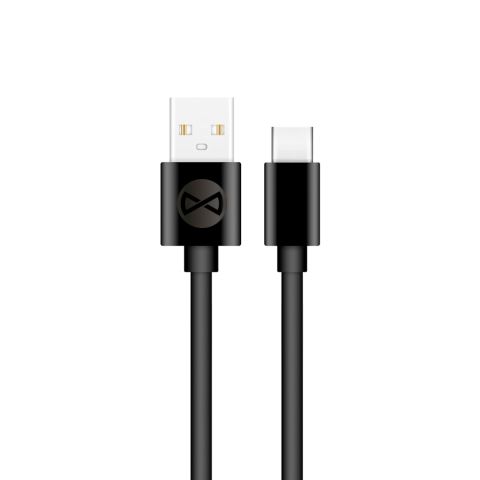 Forever (USB- USB-C) 1m 3A Kabal crni