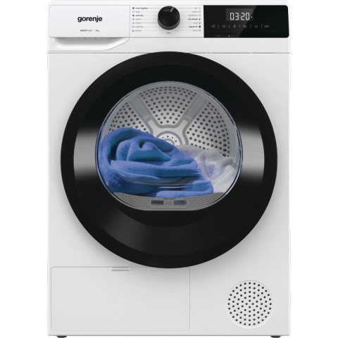Gorenje D2HNE 7E Mašina za sušenje veša kapacieteta 7kg sa toplotnom pumpom, 15 programa sušenja. Program sušenja Quick Pro - efektivan brzi program.