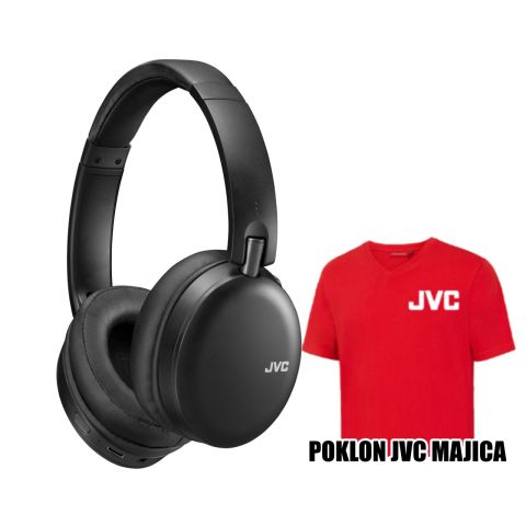 JVC HA-S91N-BU Bluetooth Slušalice sa Active Noise Cancelling opcijom za uklanjanje spoljašnje buke, sa drajverima od 40 mm za zvuk visokog kvaliteta.