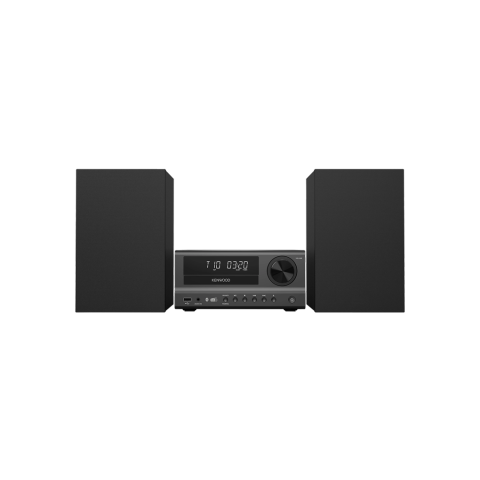 Kenwood M-750DAB Mini linija brilijantan kolor displej, moćno pojačalo i funkcije kao što su CD plejer, USB, DAB+ i Bluetooth Audio Streaming.
