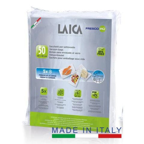 Laica VT3500 Vacuum kese za vakumiranje, kvalitetna vakuumska folija za hranu. Produžavanje svežine vaše hrane u frižideru ili zamrzivaču