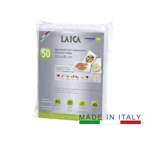 Laica VT3504 Vacuum kese za vakumiranje, kvalitetna vakuumska folija za hranu. Produžavanje svežine vaše hrane u frižideru ili zamrzivaču