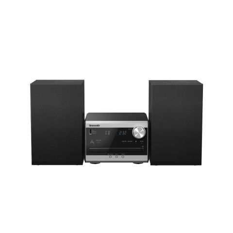 Panasonic SC-PM272EG-S Mikro linija sa LCD displejem, snage 20W sa DAB+ i FM radiom , Bluetooth®, USB i  CD, CD-R/-RW kompatibilnim plejerom. 