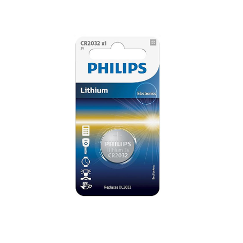 Philips CR2032 litijumska baterija 1/1 - Dugotrajno i pouzdano napajanje, sa ugrađenom zaštitom od curenja i korozije. 1 komad u pakovanju. 