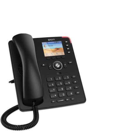 Snom D713 Sip telefon sa 6 SIP naloga, TFT ekranom visoke rezolucije, 4 funkcijska pragramabilna tastera, HD audio spikerfon i još puno toga.