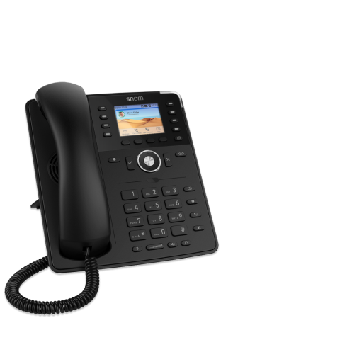 Snom D735 Sip Telefon sa 12 Sip naloga i ekranom visoke rezolucije, korisničkim interfejsom zasnovanim na senzorima,  32 programablna funkcijska tastera...