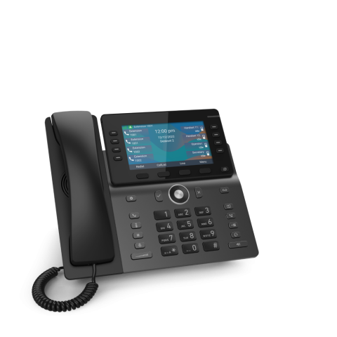 Snom M58 IP DECT telefon sa velikim ekranom u boji od 5 inča je savršen za kancelarijske radne stanice bez dodatnih VoIP kablova.