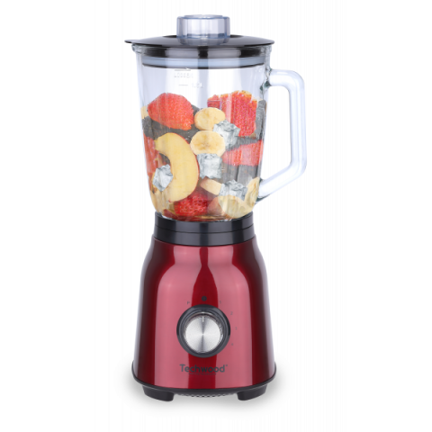 Techwood TBLI-1255 Blender snage 1250W sa staklenom posudom kapaciteta 1.5 litara, dve brzine i puls funkcijom.  Zdravo i hranjivo !