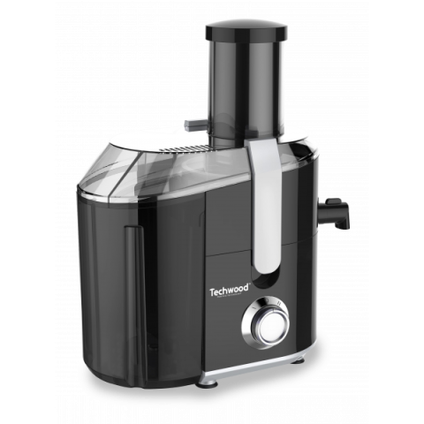 Techwood TCF-1808 Sokovnik 800W za automatsko odvajanje pulpe sa posebnom posudom za pulpu i posudom za sok. Započnite jutro zdravim napitkom