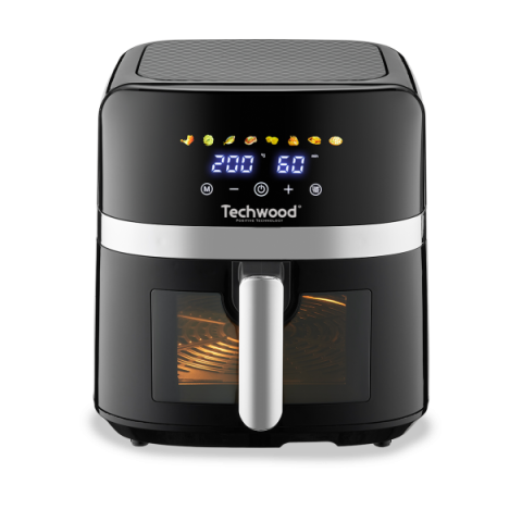 Techwood TFR-806SHD Friteza bez ulja snage 1700W, kapaciteta korpe 8 litara.  Za zdravije pripremanja hrane, sa mnogo manje masnoće.