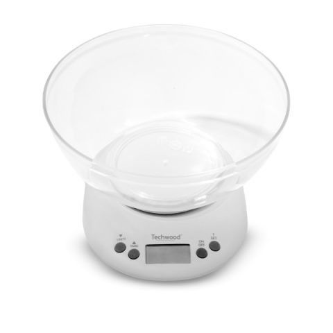 Techwood TPA-5207 Kuhinjska vaga sa posudom za merenje do 5 kilograma dizajn koji se savršeno uklapa u ambijent vaše kuhinje. 