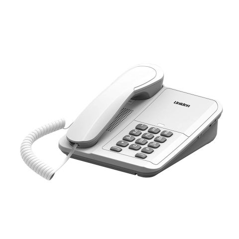 Uniden CE7203W Žični Telefon sa indikatorom poziva,  redial i flash funkcijama, može se montirati na zid, lako se koristi i ne zauzima puno prostora. 