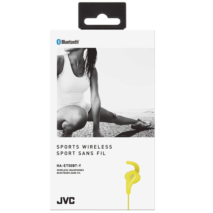 JVC HA-ET50BT-YE Bluetooth slušalice za sportiste sa Pivot Motion Fit-om, ugrađenom baterijom koja omogućava do 9 sati slušanja omiljne muzike. 